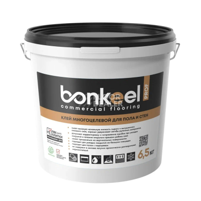 Сопутствующие материалы Клей многоцелевой для пола и стен Bonkeel Prof Клей многоцелевой для пола и стен Bonkeel Prof 6,5 кг фото 1 | FLOORDEALER